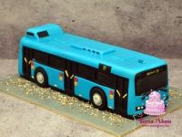 Kék busz torta
