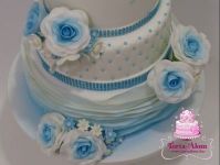 Kék Esküvői torta