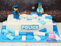Lego-rendőrös torta